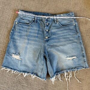 Denim cut off shorts